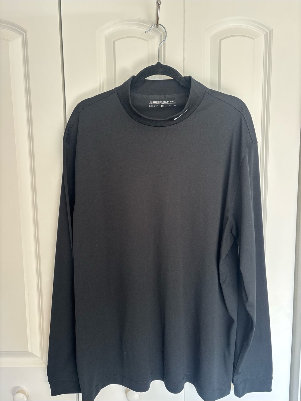 Nike Golf Dri-Fit Black Long-Sleeve Mock neck Performance Shirt